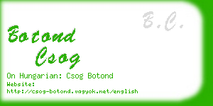 botond csog business card